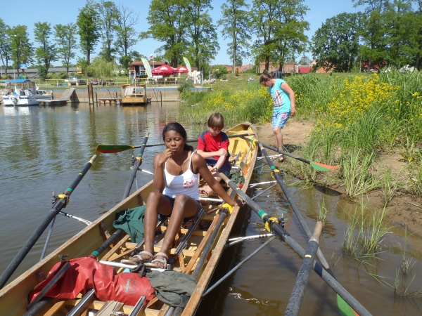 Ruderboot Yachthafen Cigacice Oder 2012