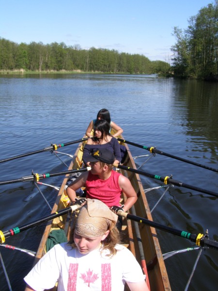 Ruderboot auf  der Peene 07