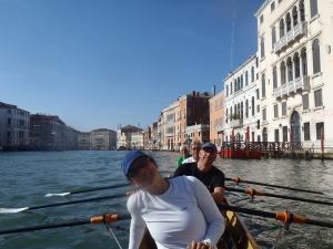 Ruderboot auf dem Canale Grande 2014