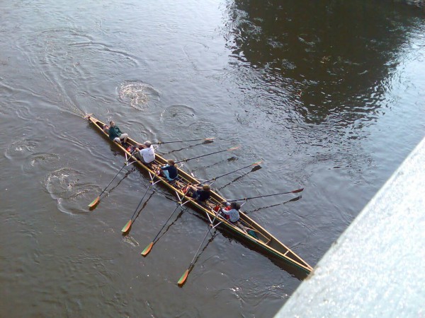 Ruderboot auf dem Wesermarathon 09