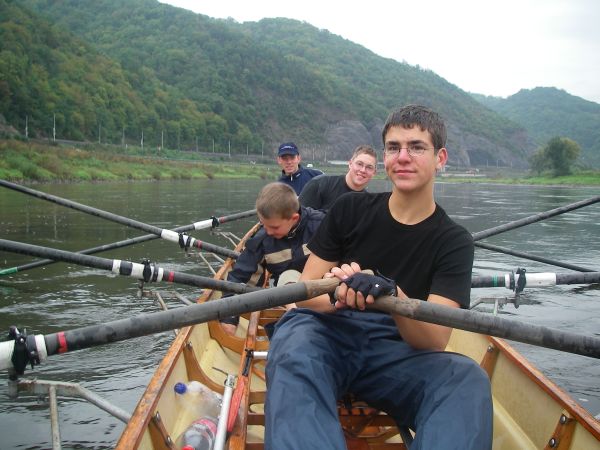 Ruderboot auf der Elbe bei Usti 06