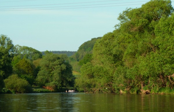 Ruderboot auf der Fulda WM11