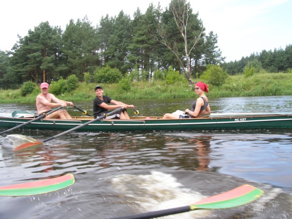 Ruderboot auf der Narew P09