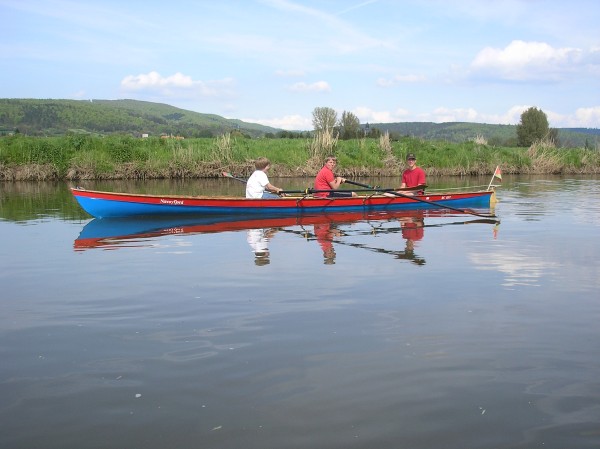 Ruderboot auf der Werra WM08