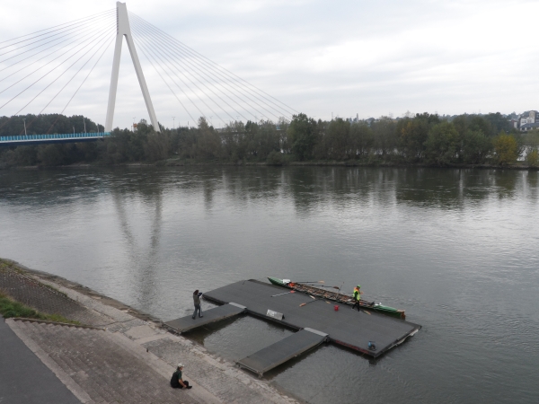 Ruderboot in Neuwied 2013