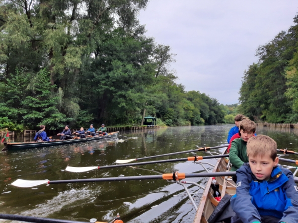 Ruderboote auf dem Rhin Altruppin 2020