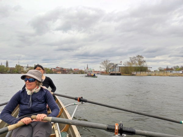 Ruderboote in Stettin Oder 2024
