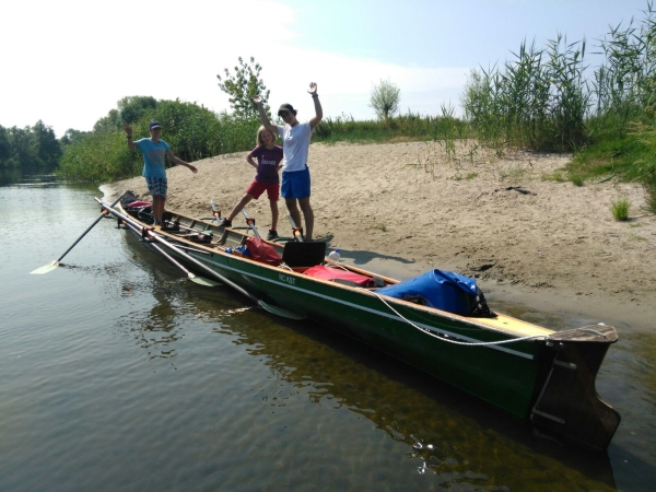 Ruderer am Havelstrand 2016