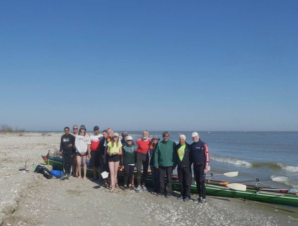 Ruderer am Schwarzen Meer Donau 2019