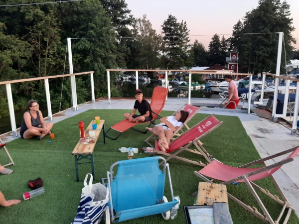 Ruderer auf dem Sonnendeck Spreewald 2020