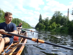 Ruderer auf dem Teltowkanal Dahme 2015