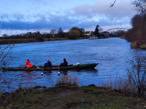 Ruderzweier in NIenburg Weser 2023