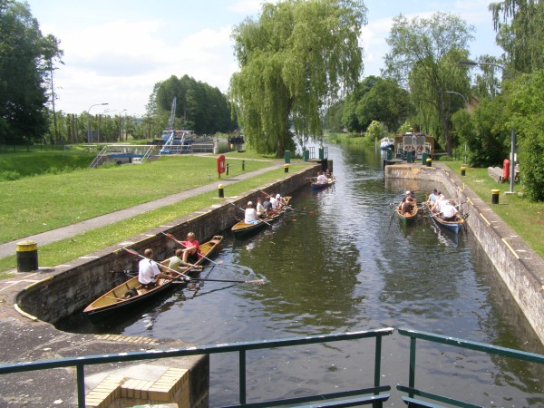 Schleuse Liepe Finowkanal Ruderboote 09