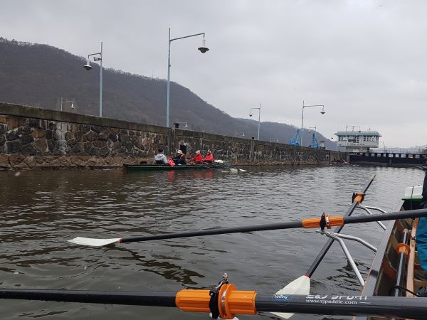 Schleuse Usti Ruderboote 2018