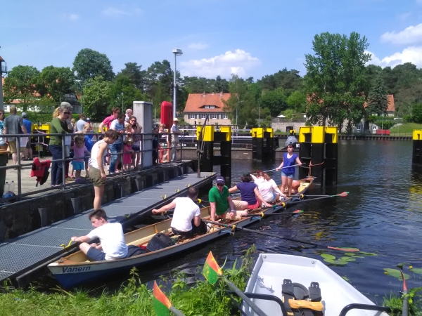 Schleusenfest Kleinmachnow 2016 probe rudern