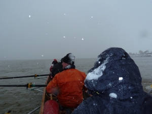 Schneesturm 70km Donau 2013