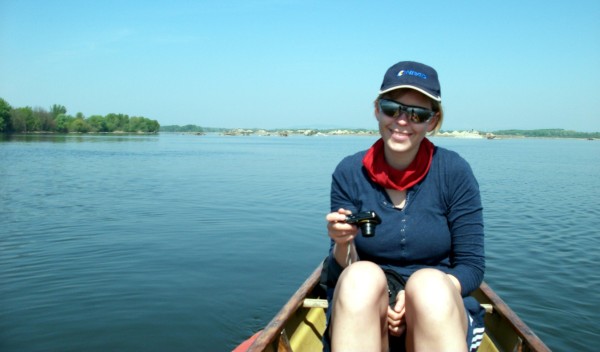 Sophie auf dem Stausee bei Bratislava D11