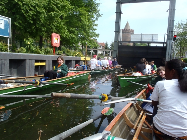 Sporbootschleuse Brandenburg 2014 Ruderboote