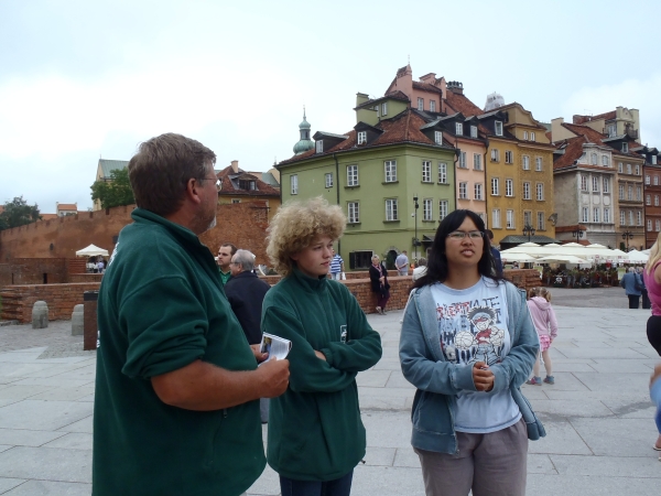 Stadtbesichtigung Warschau Ruderer Bug 2013