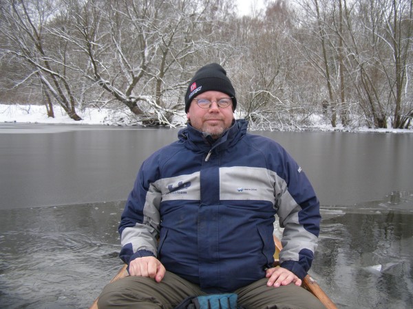 Stefan vor der Eiskante Pohlesee 2010