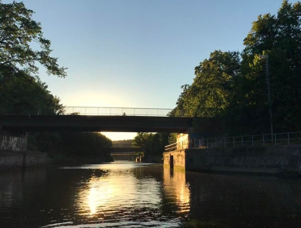 Teltowkanal am Ende des Marathons 2018