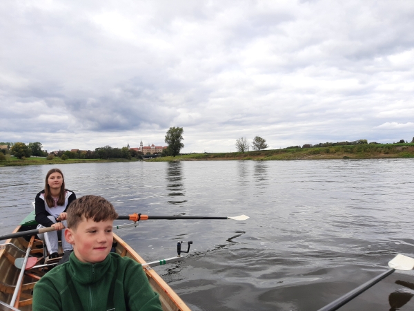 Torgau in Sicht nach 75 km Elbe 2020