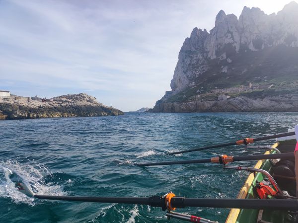 Umrundung von Cap Croisette mit dem Ruderboot 2022