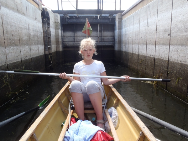 Vanessa in der Schleuse Havel 2012