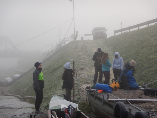 Warten im Nebel Po 2019