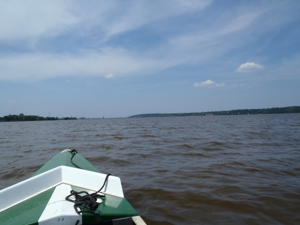 auf dem Stausee Weichsel 2013