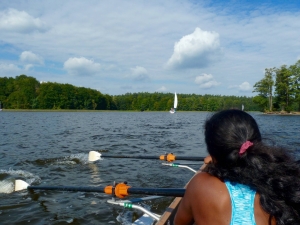 auf dem Weg nach Eylau Ruderboot 2015