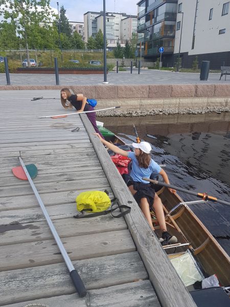 der steg war eher fuer yachten gedacht Kuopio 2019