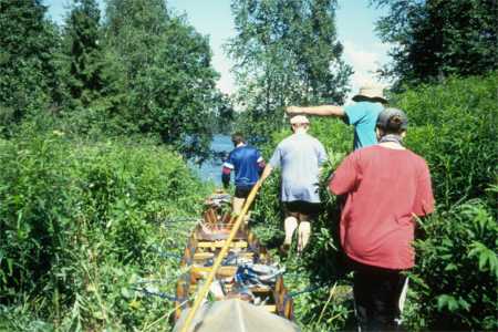 Dschungelpfad Saimaa Ruderboot