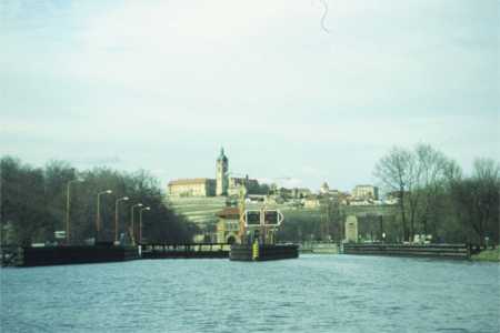 melnik schleuse rudern