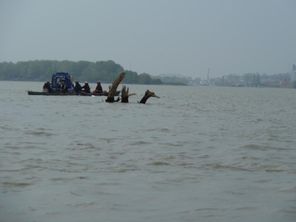 polizeikontrolle auf der Donau 2014