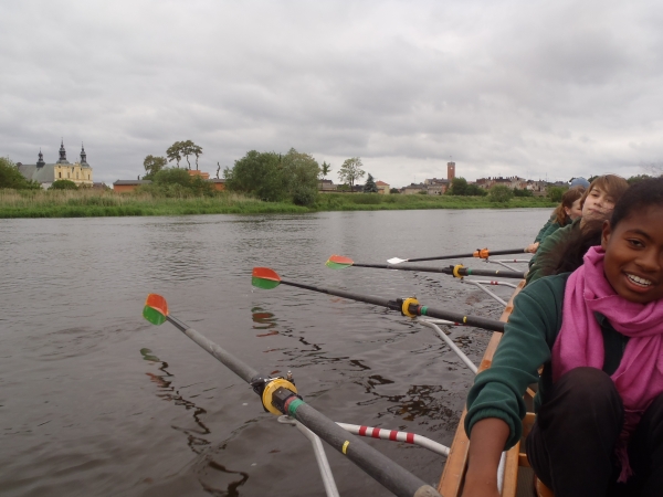 ruderboot auf der warthe kolo 2014