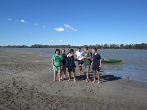 ruderer auf der sandbanl po 2014