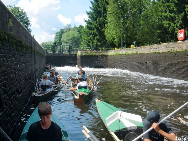 ruppiges Schleusen auf dem Finowkanal 2021