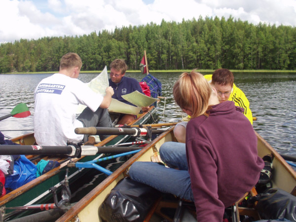 Wir suchen den Weg Ruderboot