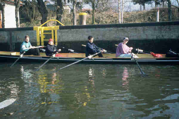 Schleuse Pltzensee RUderboot