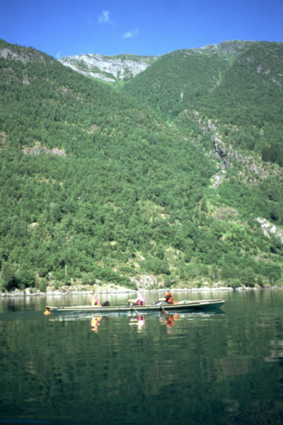 Fjaerlandsfjorden Ruderboot