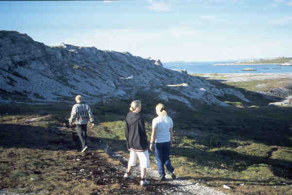 Weg zu Trollholmen am Porsangenfjord