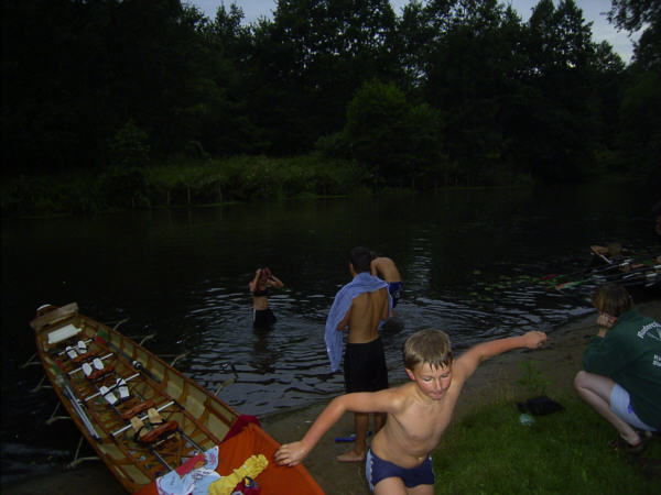 Spreewald petkamsberg ruderboot baden