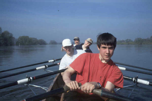 Ruderboot Elbe