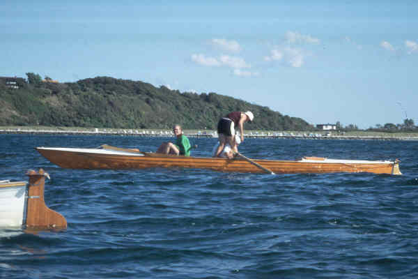 Wechsel im Ruderboot