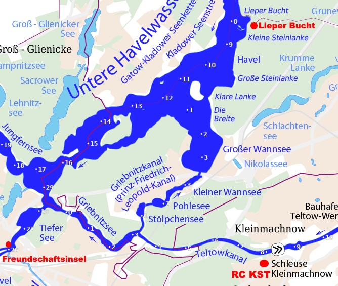 Ruderstrecken