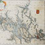 Historische Landkarte des Mälaren