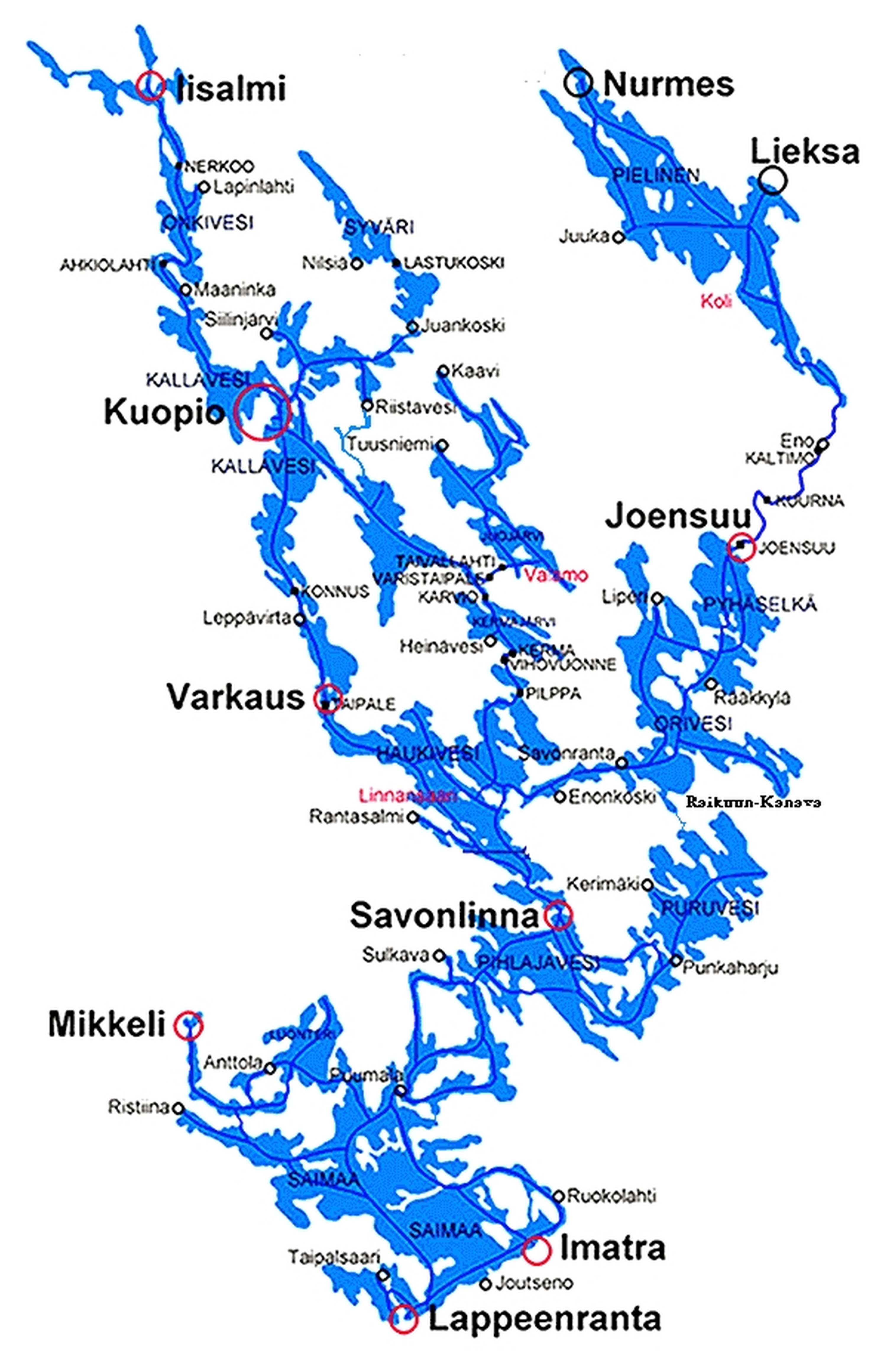Saimaa Landkarte