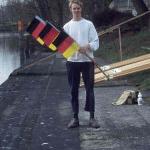 Deutschlandflaggen Ruderboot 