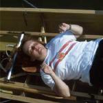 annette pause im Ruderboot